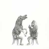 Zebra & Gorilla